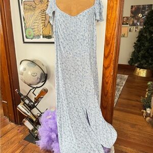 Reformation Blue Floral Women's Dress